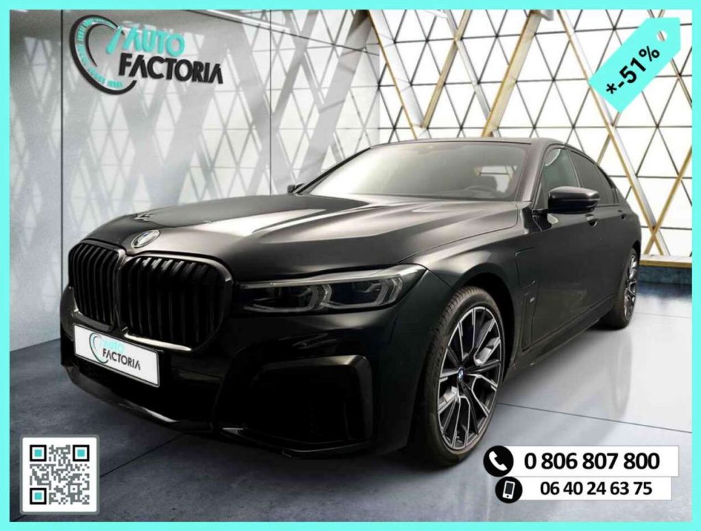 BMW 745 E -51% 3.0 HYB 394 BVA8 M SPORT +T.PANO+GPS+Opts