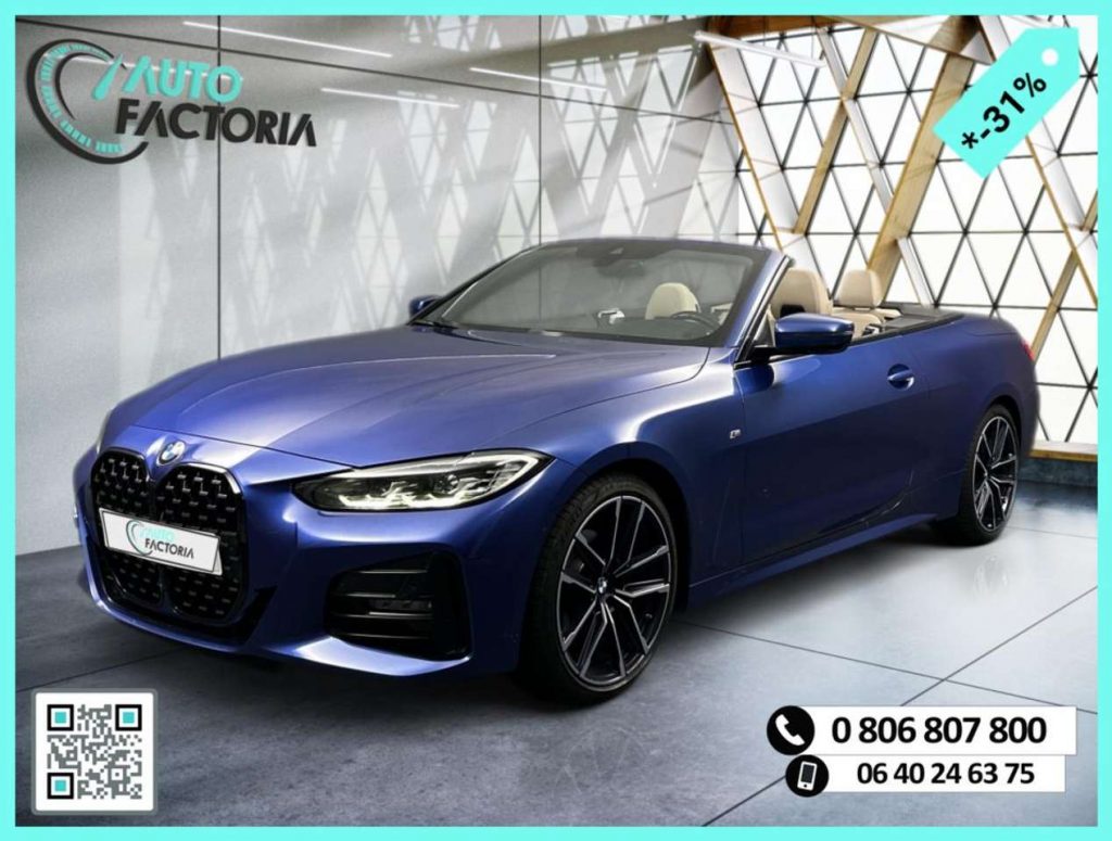 BMW 420 I CABRIO -31% 184CV BVA8 M SPORT+GPS+CUIR+CAM+OPTS
